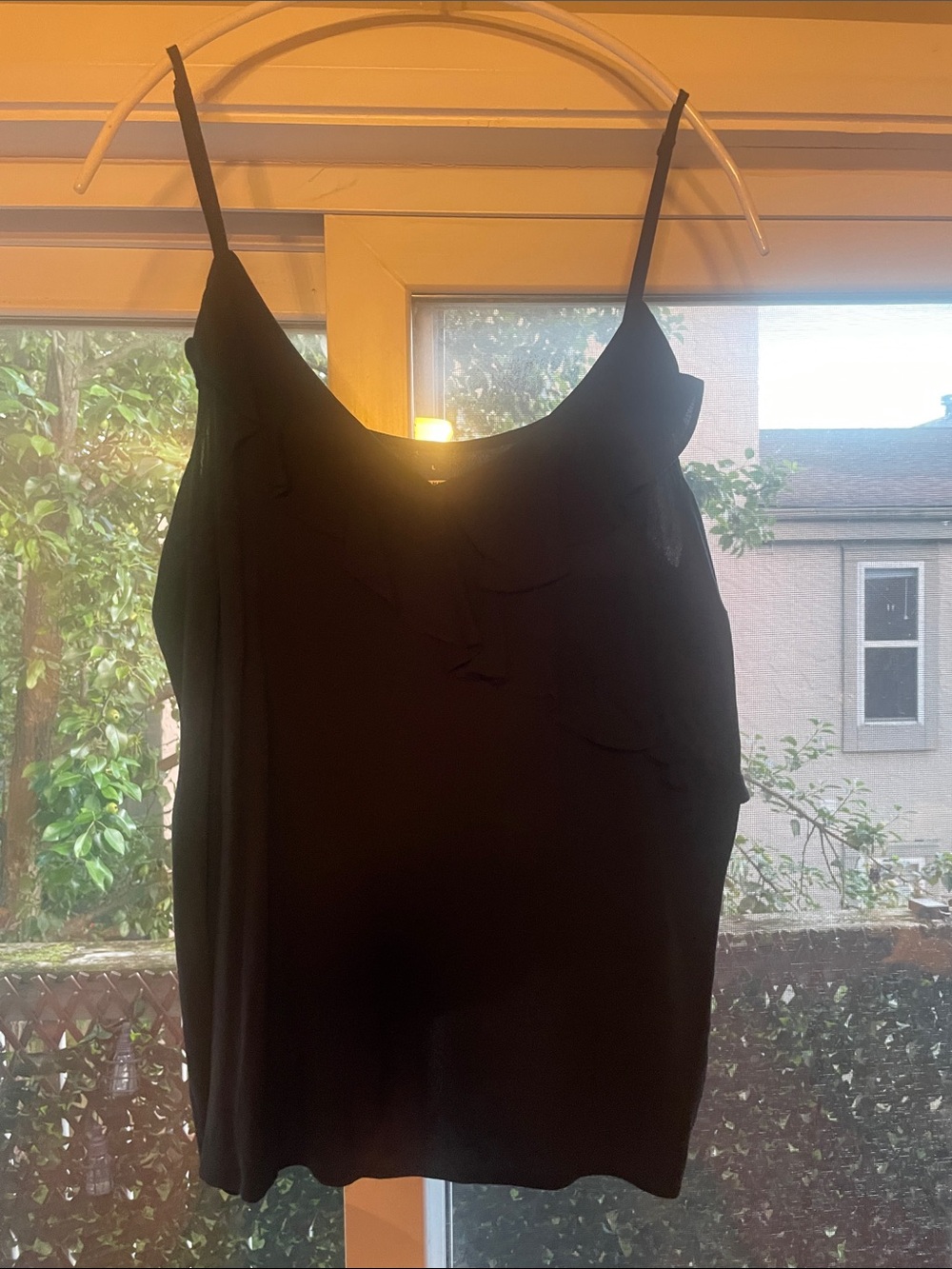 Old Navy Black Ruffle-Trim Camisole